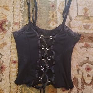 Bebe corset style tank top